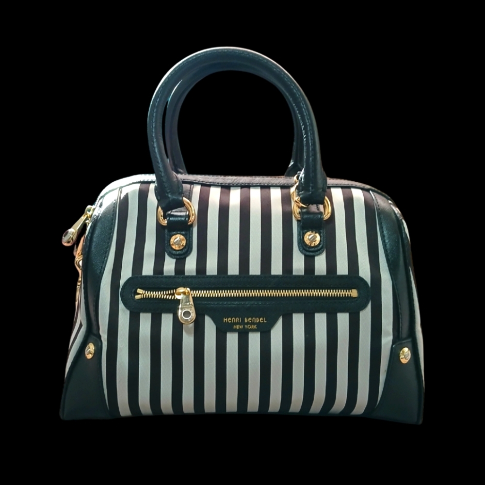 Henri Bendel Signature Stripe Satchel/Crossbody